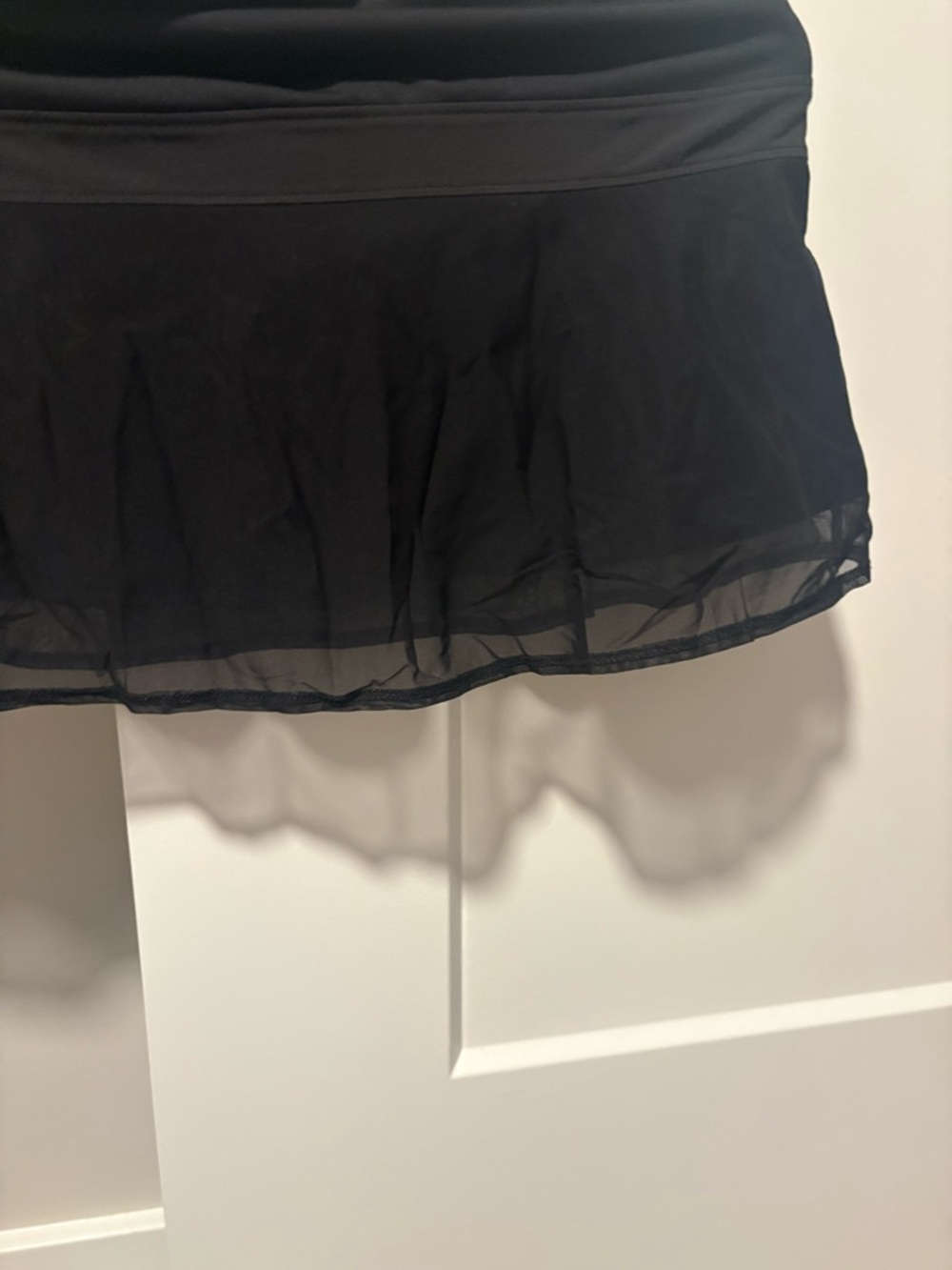Athleta Black Flared Skater Skirt - Picture 3 of 10